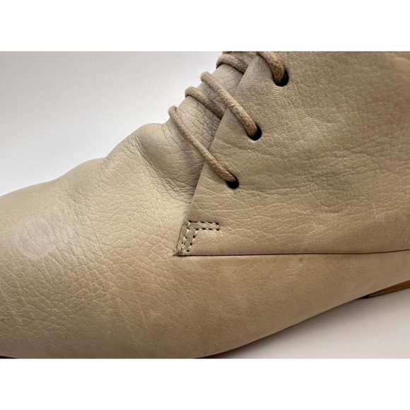 Marsèll Womens Light Taupe Stone Ankle Booties Lace Up Low Heel Flat Sz 40 / 10 - Picture 14 of 16